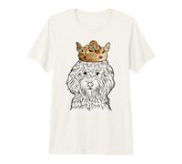 Cockapoo Dog Wearing Crown Premium T-Shirt