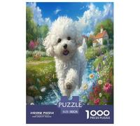 Cockapoo Jigsaw Puzzles for Adult Educational Game The Impossible Challenge 1000 Piece Difficult Hard Jigsaw Puzzles for Man And Woman with Letters on Back 38x26cm/1000pcs