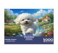 Cockapoo Jigsaw Puzzles for Adults Gifts 1000 Pieces Family Challenging Toys Home Decoration Dog Jigsaw Puzzle for Women Men Adult 38x26cm/1000pcs