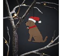 Cockapoo / Labradoodle Chocolate Christmas tree decoration