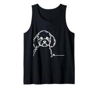 Cockapoo Line Art Dog Owner Tank Top