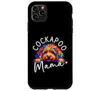 Cockapoo Mama Rainbow Pop Colour Art Peeking Cockerpoo Case for iPhone 11 Pro Max