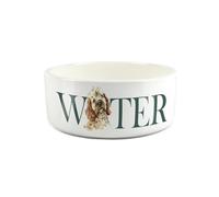 Cockapoo Pet Bowl - Large Ceramic Water Bowl - White Water Dish For Dogs