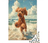 Cockapoo Puzzle - Premium Jigsaw Puzzles For Adults - Jigsaws 1000 Piece Jigsaw Puzzles For Adults - Unique Cut Jigsaw Board - Adult Puzzles And Puzzle Board for Stress Relief 1000pcs (75x50cm)