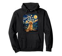 Cockapoo Starry Sky Dog Lover Artistic Night Art Painting Pullover Hoodie