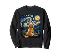 Cockapoo Starry Sky Dog Lover Artistic Night Art Painting Sweatshirt