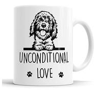 Cockapoo Unconditional Love Mug Pet Present Cockapoo Dog Mum Dad Friend Joke Funny Gift Cup Birthday Christmas, Ceramic Mug