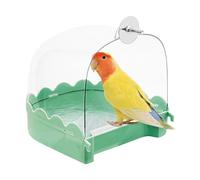 Cockatiel Bird Bath, Bird Bath for Cage, Cockatiel Bird Bathhouse, Multifunction Cleaning Supplies for Pets, Bird Cage Accessories, Clear Bathtub for Birds, Such as Turtle Doves, Finches