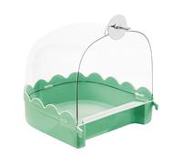 Cockatiel Bird Bath, Bird Bath for Cage, Portable Bird Bath House, Multifunctional Cleaning Supplies for Pets, Bird Cage Accessories, Clear Bathtub for Birds, Such as Turtle Doves, Finches, Sitti
