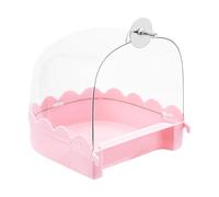 Cockatiel Bird Bath, Bird Bath for Cage - Spacious Shower Bath for Parakeets, Multifunctional Cleaning Supplies for Pets, Bird Cage Accessories, Clear Bathtub for Birds, Such as Turtle Doves