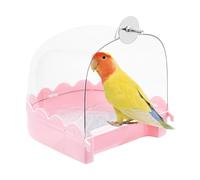 Cockatiel Bird Bath, Cage Bird Bathtub - Cockatiel Bird Bath Spacious Parrot Shower Bathtub - Multifunctional Cleaning Pet Supplies, Accessories Clear Tub for Birds such as Lovebirds,