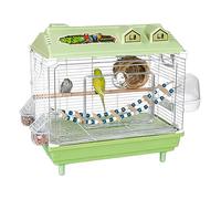Cockatiel Cage Portable Nest with Transparent Dome for Cockatiels | Canary Cage with Wooden Perch, for Parrots, Cockatoos, Conures and Canaries Indoor