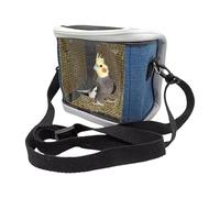 Cockatiel Carrying Bag - Lightweight Durable Fabric, Portable Bird Backpack Featuring Ventilated Panels And Comfort Handle | Perfect Companion Accessory For Pet Parents Trainers Outdoor Travel House R