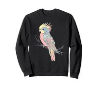 Cockatiel Grey Bird Owner Cute Pastel Art Sweatshirt