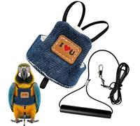 Cockatiel Harness | Outdoor Traction Rope Kit,Parrot Clothes | for Outdoor Adventure Training Exploration Travel Park Garden Beach