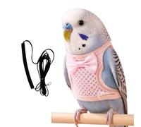 Cockatiel Harness with Rope Breathable Mesh Anti-Chew Suit