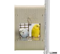 Cockatiel Nesting Box | Lovebird Nesting Box - Visual Cockatiel Parrot Spacious Shelter Built-in Ladder for Sparrow Wildlife Habitat Backyard Birdwatching Garden Decoration Nature
