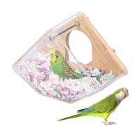 Cockatiel Nesting Box - Natural Wood Breeding Box For Birds | Easy To Clean Transparent Bird Nesting Box For, Conure, Safe Comfortable Nest For Small Parrots, Ideal For Breeding Resting