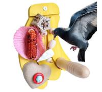Cockatiel Perch - Banana Shaped Nibble Pole as a Toy for Birds | Play Stand for Parakeets, for Wedge Tail Parakeets, Budgies, Lovebirds, Macaws