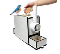 Cockatiel Seed Pod Sorter - Sparrow Chaff Extractor, Aviation Feed Purifier with Removable Double Drawer Waste Collection Tray, Finches Shelling Device, Grain Kernel Winnower, Husk Sifter for Porch