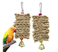 Cockatiel Toys 2 Pieces Corn Husk Chewing Natural Games