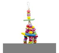 Cockatiel Toys - 28x8-9cm Colorful Bird Chew Accessories | Beaded Hanging Toy | Acrylic Wave String For Climbing Chewing Cage, Durable Pet Bird Toy For Parrots Cockatiels Home