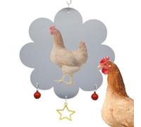 Cockatiel Toys for Bird Cage | Flower Shape Interactive Parrot Toy,Parrot Cockatoo Rooster Pecking Toys, Dangling Bird Flower Toy with Bells for Coop