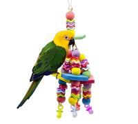 Cockatiel Toys - Parrots Bead Toy, Colorful Bird Chew Chewing Accessories, Wave Nipple Hanging String, Cockatiel Bead Toys | For Home Balcony Patio Garden Backyard Courtyard Garage Barn