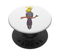 Cockatiel with Halo Cute Bird Angel Pet Parrot Design PopSockets Adhesive PopGrip