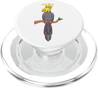 Cockatiel with Halo Cute Bird Angel Pet Parrot Design PopSockets PopGrip for MagSafe