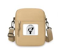 Cockatoo Antler Ecology Art Deco Fashion Crossbody Bag Cell Phone Purses Handbag Shoulder Mini Bag