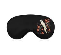 Cockatoo Bird Cute Sleep Mask for Women Men Light Blocking Eye Shade Cover with Adjustable Elastic Strap