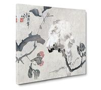 Cockatoo by Ren Yi Canvas Print | Gallery Wrapped 30mm Frame Wall Art | 14x14 inches | Ready to Hang | Modern Picture | Living Room Bedroom Lounge Office