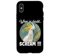 Cockatoo Meme T, funny screaming parrot for owners Case for iPhone X/XS