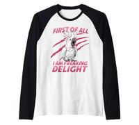 Cockatoo Parrot Bird Holder Cheeky White Cockatoo Raglan Baseball Tee