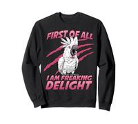 Cockatoo parrot bird holder cheeky white cockatoo Sweatshirt