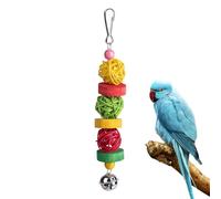 Cockatoo Toy - Bird Toy for Parrots | Natural Rattan Ball for Birds, Bird Cage Decoration, Bird Cage Toy for Parakeets, Turtle Doves, Parakeets
