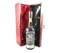 Cockburn Late Bottled Vintage Port 1986 in a silk lined wooden box with four wine accessories, 1 x 750ml