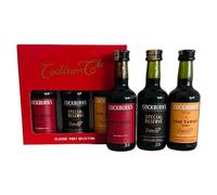 Cockburns Classic Port Trio Selection - Fine Ruby, Special Reserve & Fine Tawny Miniature Wine Gift Set for Her, Stocking Fillers or Secret Santa Gifts for Him.