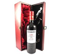 Cockburn's Late Bottled Vintage Port 2016 in a silk lined wooden box with four wine accessories, 1 x 750ml