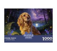Cocker Spaniel 1000 Piece Adults Puzzle Kids Age Games Gifts Birthday Home Decoration Challenge High Difficulty 38x26cm/1000pcs