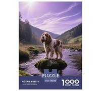 Cocker Spaniel, 1000-piece Puzzle Set, Rewarding Family Activity And Decorative Piece, Perfect for Birthdays Or Festive Gifts, Suitable for Ages 14+, Pet Dog, 38x26cm/1000pcs