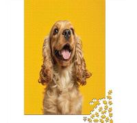 Cocker Spaniel 1000 Pieces Adult Jigsaw Puzzle Puzzles Brain Burning Adult Game Decoration Picture Child Fun Activity Jigsaw Puzzles Great Gift For All Ages 1000pcs (75x50cm)
