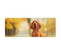 Cocker Spaniel Autumn Park Brown Spaniel Dogs,Mouse Pad Large Desk Pad Computer Keyboard Mouse Mat With Non Slip Rubber Base 30 x 80 cm