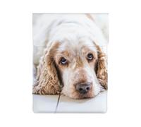 Cocker Spaniel Brown Spaniel Sad Dogs Dogs Pets, PU Leather Laptop Sleeve, Notebook Bag Laptop Case Sleeve Tablet Briefcase
