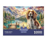 Cocker Spaniel by Mountain Lake_1Colossal Jigsaw Puzzles for Adults A Vast Collection of 1000 Advanced, Seemingly Impossible Challenging Puzzle Game Pieces - A Majestic Gift for Determined Adult And