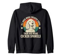 Cocker Spaniel Design For Dog Lovers - Created Equal Zip Hoodie