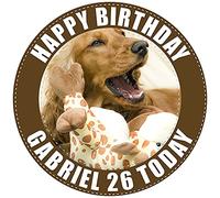 Cocker Spaniel Dog - Any Size (4in - 7.5in) Personalised Edible Cake Topper on Premium Icing