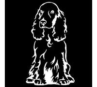 Cocker Spaniel Dog Car Body Window Sticker PET Decal Styling Truck Decoration - White