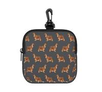 Cocker Spaniel Dog Hunting Dog Design, Coin Purse Square Zipper Storage Bag, Change Pouch with Lobster Buckle Clasp Buckle, Change Purse